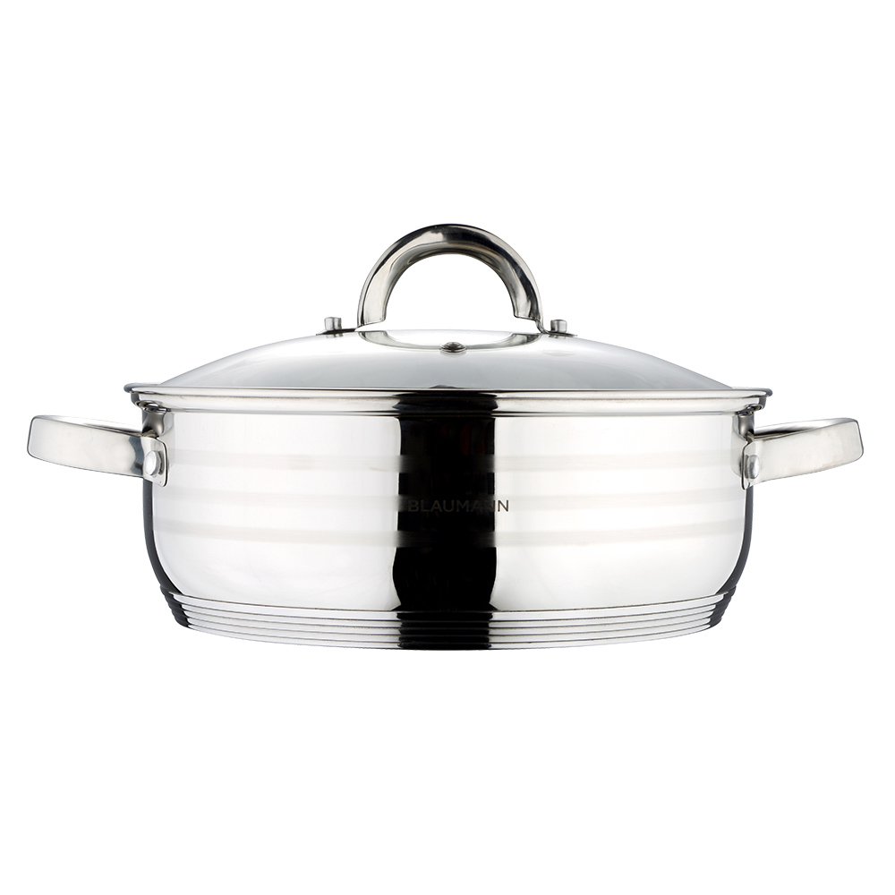 BL-1005 32cm Shallow pot with lid – Gourmet Line – Blaumann
