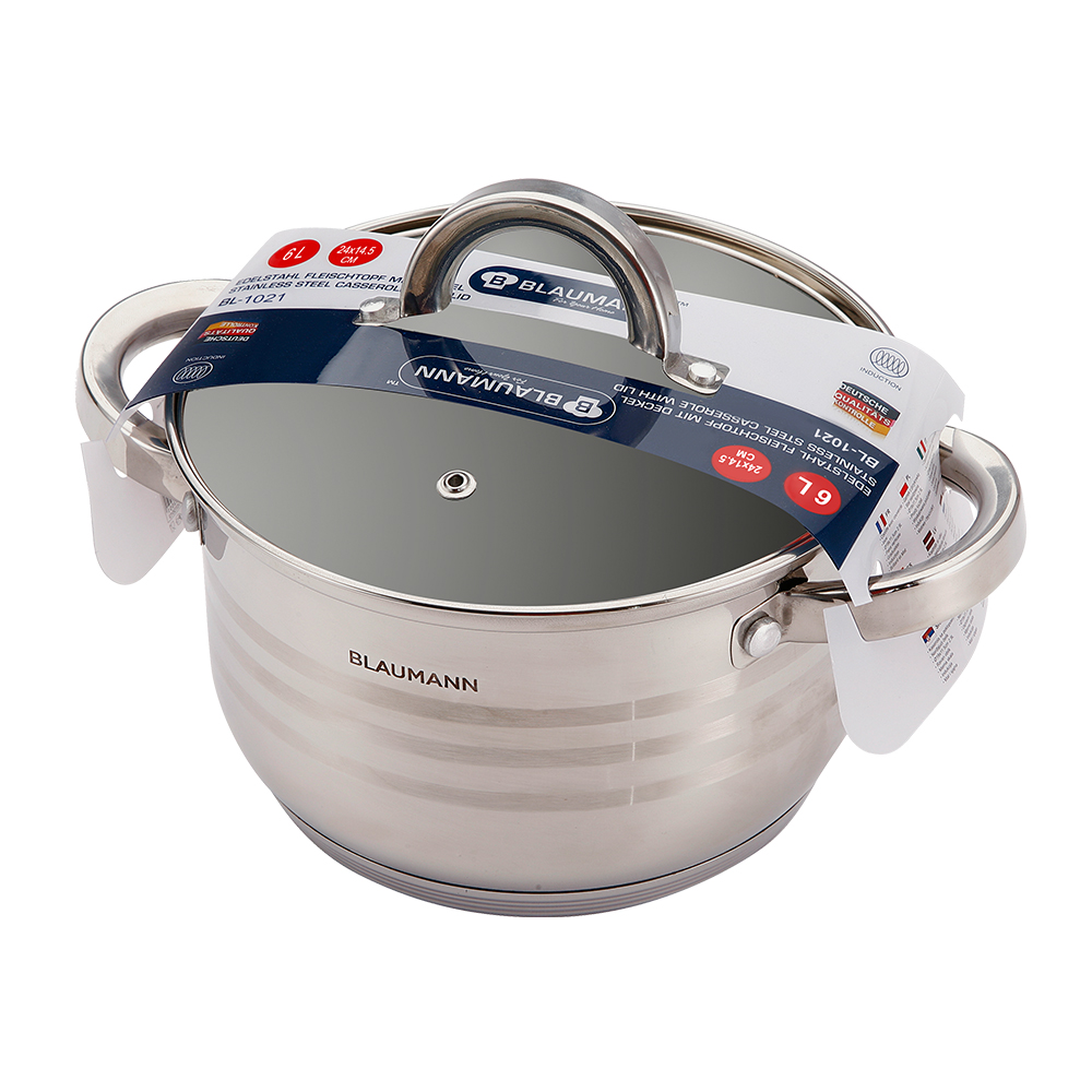  Beka Polo Stainless Steel Casserole with Lid 24 cm