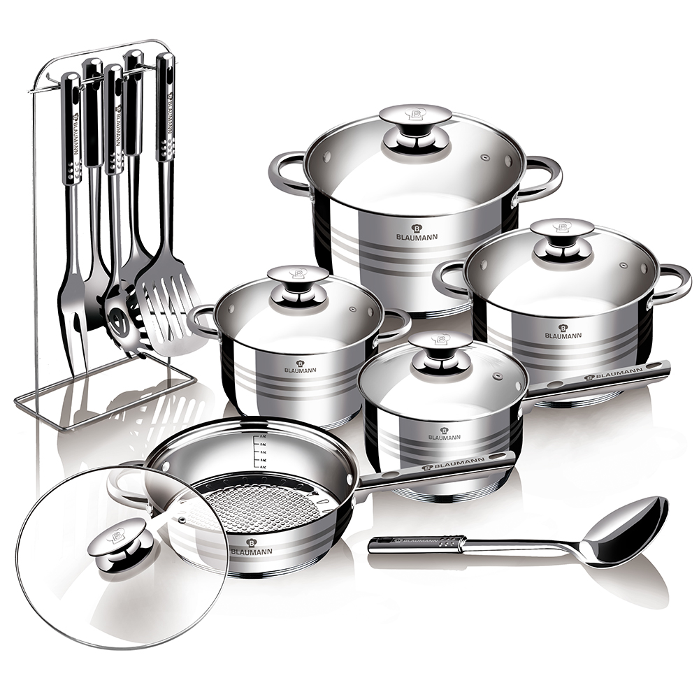 BL-3133 17pcs Jumbo cookware set – Gourmet Line – Blaumann – Cookware,  Bakeware, Kitchenware